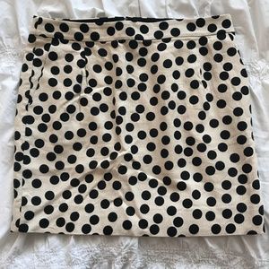 J Crew Polka Dot Mini Skirt